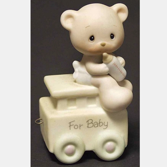 'May your birthday be warm' Precious Moments Birthday Train piece 1985 VINTAGE - Picture 2 of 8